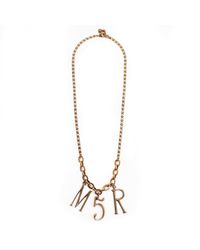 Lulu Frost - Metallic Plaza Letter + Number Custom Necklace - Lyst