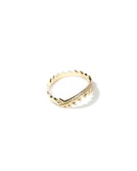 Ara Vartanian | Metallic Serrated Brown Diamond Ring | Lyst