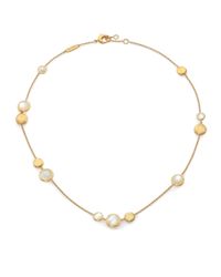 Marco Bicego | Metallic Jaipur Color 18K Yellow Gold & Mother-Of-Pearl Station Necklace | Lyst