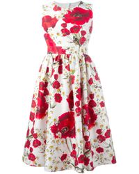 Dolce & Gabbana | Multicolor Butterfly-print Cotton Dress | Lyst