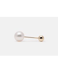 Sophie Bille Brahe | Metallic Elipse Simple Single Earring | Lyst