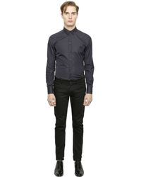 Dolce & Gabbana | Blue Crown Embroidery Cotton Poplin for Men | Lyst