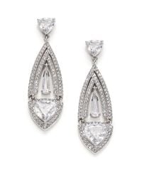 Adriana Orsini | Metallic Athena Marquis Drop Earrings | Lyst