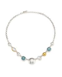 Gurhan | Metallic Lentil Semi-precious Multi-stone 24k Yellow Gold & Sterling Silver Storm Necklace | Lyst
