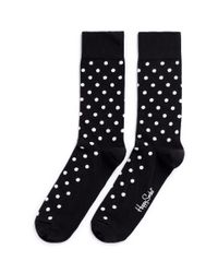 Happy Socks | White Dot Socks | Lyst