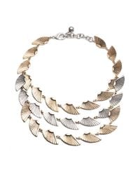 Lulu Frost - Metallic Horizon Triple Necklace - Lyst