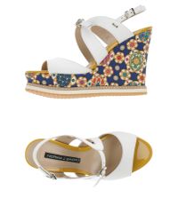Norma J. Baker White Sandals