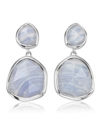 Monica Vinader | Blue Siren Medium Drop Earrings | Lyst