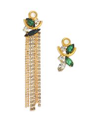 Lizzie Fortunato | Metallic Jardin Asymmetrical Tassel Drop Earrings | Lyst