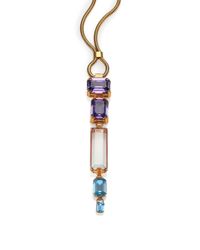 House of Lavande | Metallic Oceana Crystal Pendant Necklace | Lyst