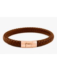 Tateossian - Pink 18k Rose Gold Cobra Bracelet In Brown - Lyst