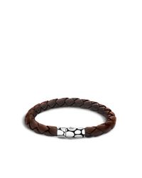 John Hardy | Brown Kali Woven Leather Bracelet for Men | Lyst