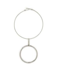 Stella McCartney | Metallic Double Ring Necklace | Lyst