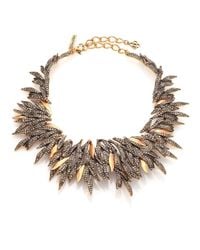 Oscar de la Renta | Metallic PavÉ Crystal Spike Statement Necklace | Lyst