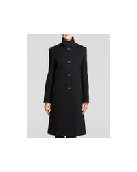 Cinzia Rocca | Black Coat - Due Long Funnel Collar | Lyst