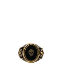 Alexander McQueen - Multicolor 'signet Skull' Ring for Men - Lyst