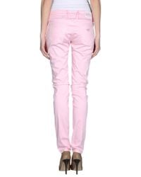 Armani Jeans - Pink Denim Pants - Lyst