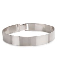 Lele Sadoughi | Metallic Editorialist Exclusive: Silver Choker | Lyst