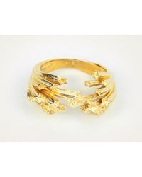 Zoe & Morgan | Metallic Shooting Star Gold Ring | Lyst
