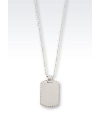 Emporio Armani | Metallic Necklace for Men | Lyst