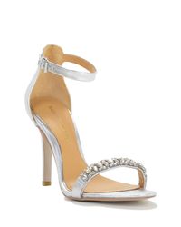 Badgley Mischka | Elope-ii Ankle Strap Metallic Shoe | Lyst