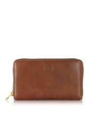 The Bridge - Brown Story Donna Leather Women'S Zip Around Wallet - Lyst