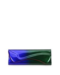 Christian Louboutin | Blue Pigalle Metallic Ombre Clutch | Lyst