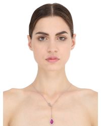Nina Runsdorf | Red Ruby Drop Necklace | Lyst