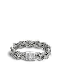 John Hardy | Metallic Classic Chain Medium Braided Bracelet | Lyst
