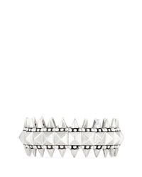 Philippe Audibert | Metallic 'jake' Pyramid Stud Spike Elastic Bracelet | Lyst