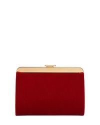 Balmain | Red The Day Velvet Clutch | Lyst