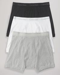 Calvin Klein | Black Knit Boxer Briefs, 3 Pack for Men | Lyst