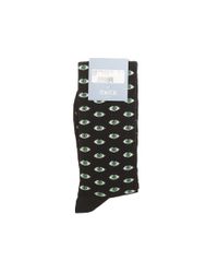 Fefe - Black Eyes Print Cotton Socks for Men - Lyst