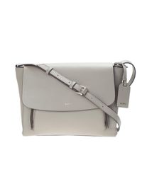 dkny leather lola messenger