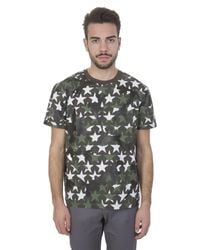 Valentino | Cotton Camustar T-shirt With White Stars for Men | Lyst