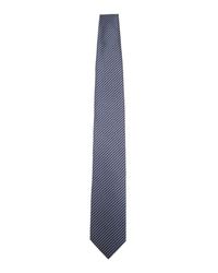 Lanvin - Blue Navy Pattern Silk Tie for Men - Lyst