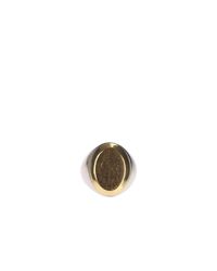 Alexander McQueen - Metallic Metal Signet Ring - Lyst