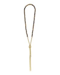 Rosantica - Metallic Beaded And Tassel Necklace - Lyst