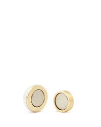 Stella McCartney | White Sphere Stud Magnetic Earrings | Lyst