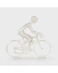 Paul Smith | Metallic Miniature Hand Cast Silver Cyclist for Men | Lyst