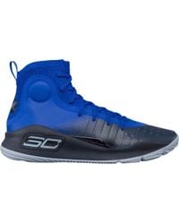 Under Armour Blue Curry 4 Basketball Shoes for men