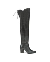 Donald J Pliner - Black Shine Calf Leather Boot - Lyst