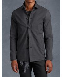 John Varvatos | Gray Cotton Military Jacket for Men | Lyst