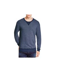 Goodlife | Blue Heathered Terry Sweatshirt | Lyst