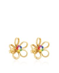 Alison Lou | Metallic Wildflower Studs | Lyst