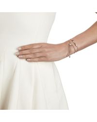 Monica Vinader | Pink Linear Diamond Toggle Chain Bracelet | Lyst