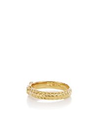 Monica Rich Kosann | Metallic 18k Yellow Gold Owl Poesy Ring | Lyst