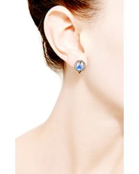 Dana Rebecca | Blue Emma Harper Oval Earrings | Lyst