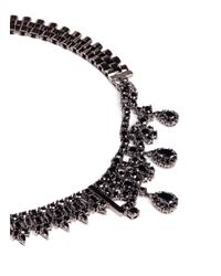 Iosselliani | Gray Asymmetric Zircon Watch Chain Necklace | Lyst