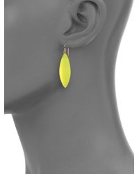 Alexis Bittar | Yellow Lucite Marquis Deco Drop Earrings | Lyst